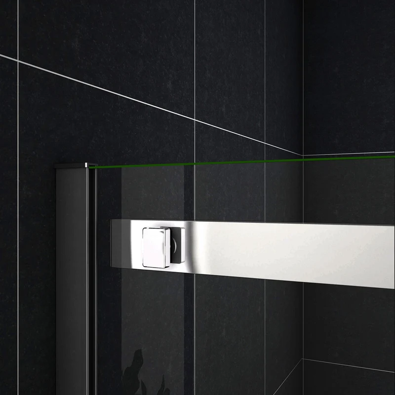 Océan Porte de douche porte de douche coulissante en verre anti-calcaire, hauteur:195cm
