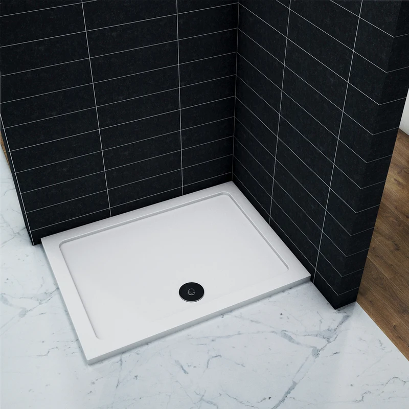 Receveur de douche, livré avec la bonde et le tuyau modèle de Renici, hauteur:3cm