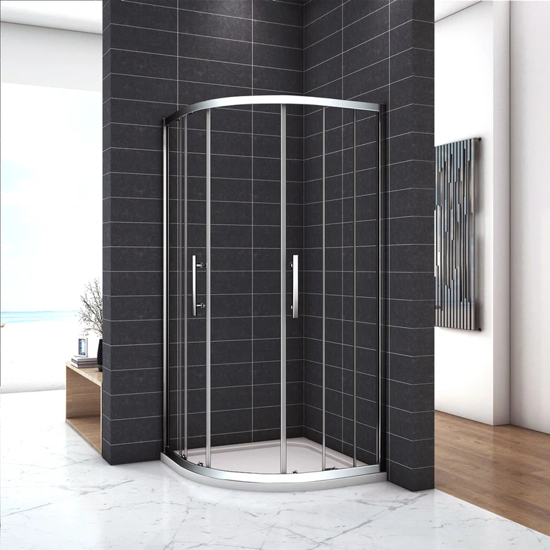 Cabine de douche 185 / 195cm,livré avec un receveur + la bonde + le tuyau modèle de Quantina