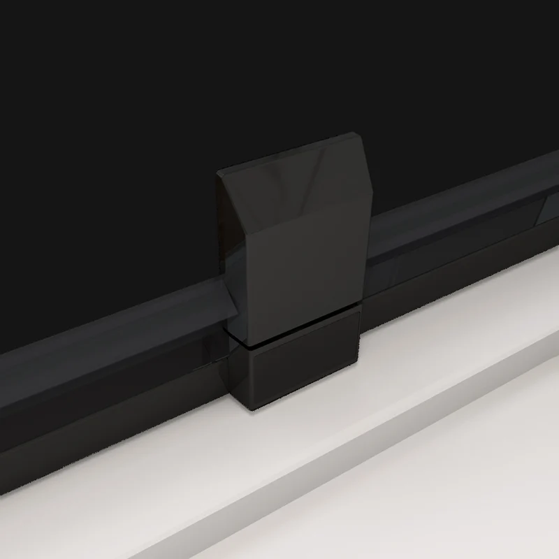 Porte de douche 80-120X200cm en verre securit insinstallation en angle modèle d'Ansa QT9N