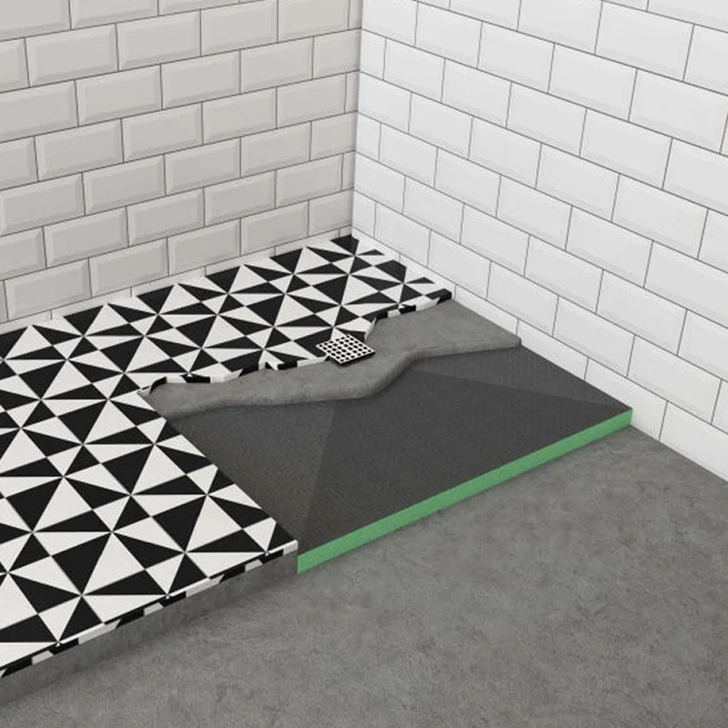 Receveur à carreler écoulement excentré, recoupable sur mesure livré avec la bonde de receveur