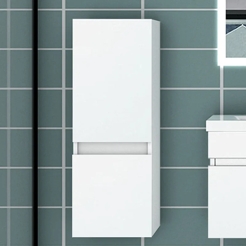 83/110/135,1cm Colonne salle de bain blanche, Armoire haute étagère de rangement, Meuble de salle de bain