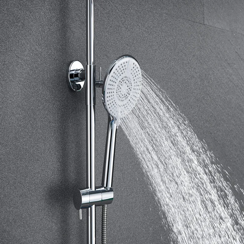 Océan sanitaire Colonne de Douche Thermostatique Ensemble de Système de Douche Rond d’Averse Avec 3 Jets Douche à Main Réglable en Hauteur