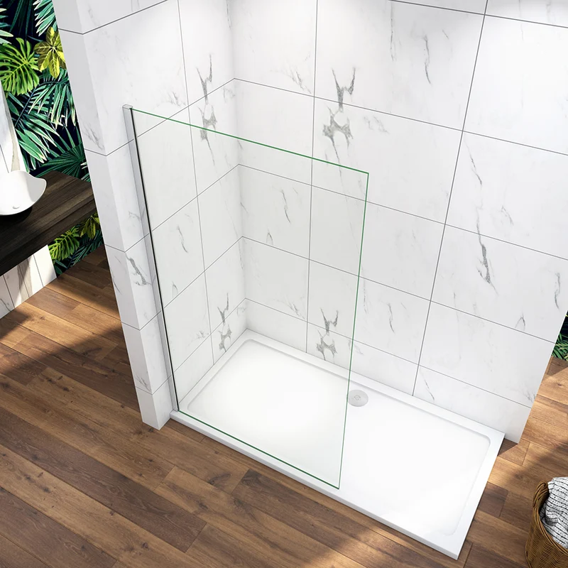 Ocean paroi de douche 10mm paroi de douche à l'italienne verre anticalcaire paroi de fixation sans barre