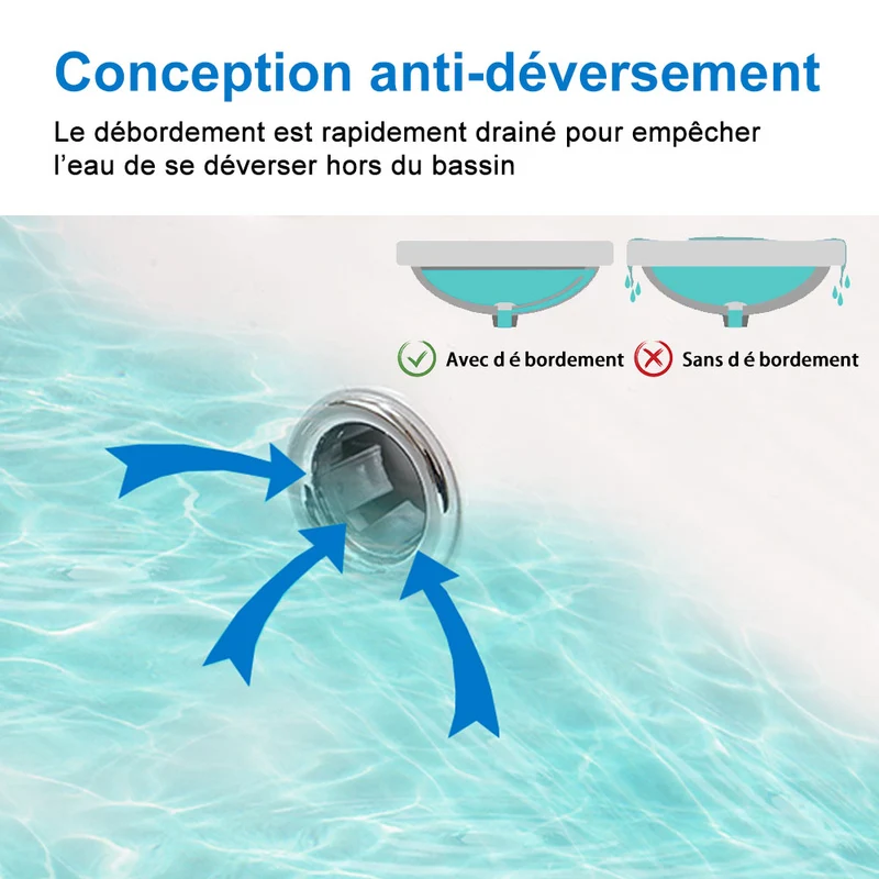 50cm Meuble salle de bain avec deux tiroirs et vasque artificielle