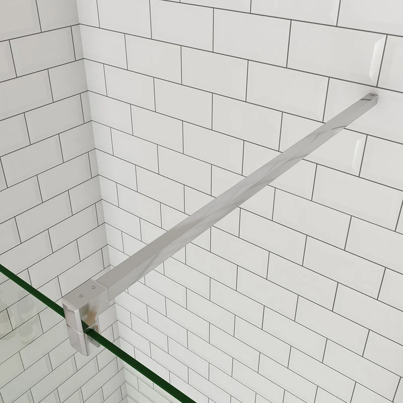 Océan paroi de douche 50-160cm + paroi latérale à l'italienne 50cm avec un retour pivotant et une barre standard 140cm