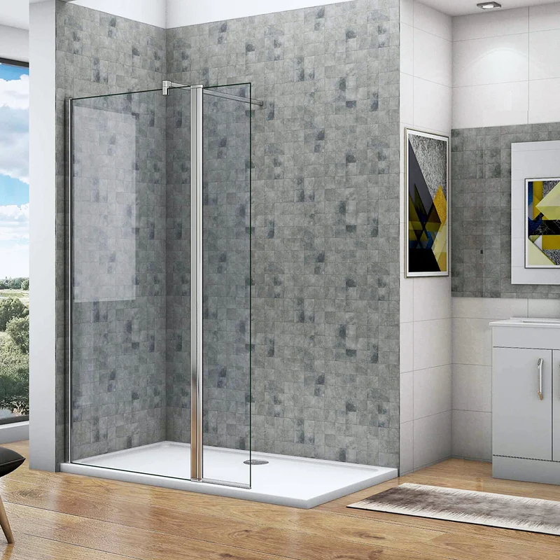 Océan paroi de douche pivotant 50-160cm + paroi latérale à l'italienne 40cm avec un retour