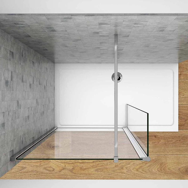 Océan paroi de douche pivotant 50-160cm + paroi latérale à l'italienne 40cm avec un retour