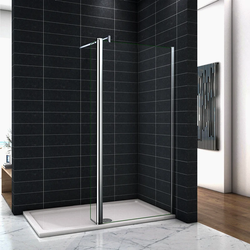 Paroi de douche avec volet pivotant 30x200cm modèle d' Itaroi avec une barre 70-120cm