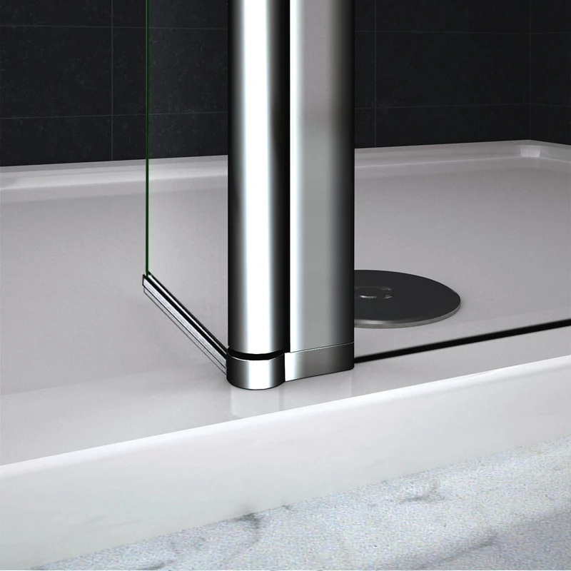 Paroi de douche avec volet pivotant 30x200cm modèle d' Itaroi avec une barre 70-120cm