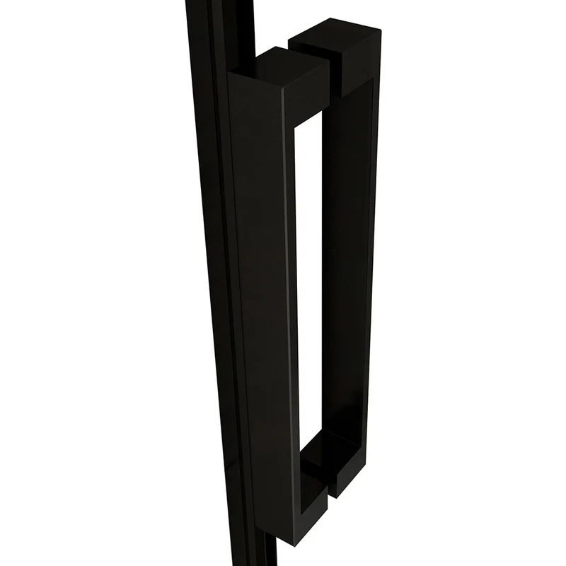 Océan Porte de douche coulissante noire 100 / 120 / 140 x200cm profité noir et 8mm anti-calcaire
