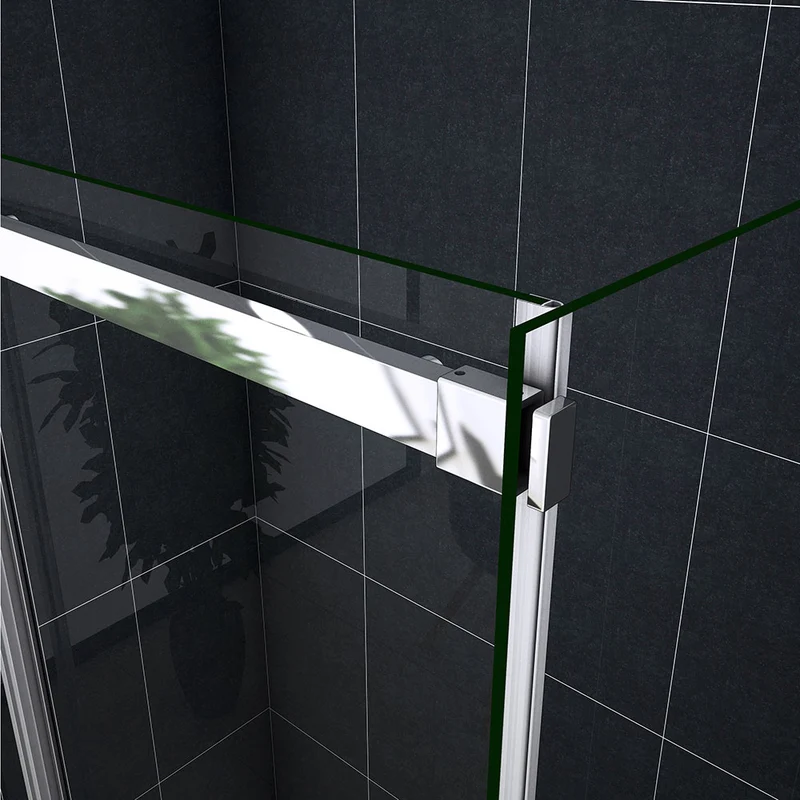 Océan Cabine de douche 110-140 x 70-90 x195cm porte de douche coulissante en verre anti-calcaire