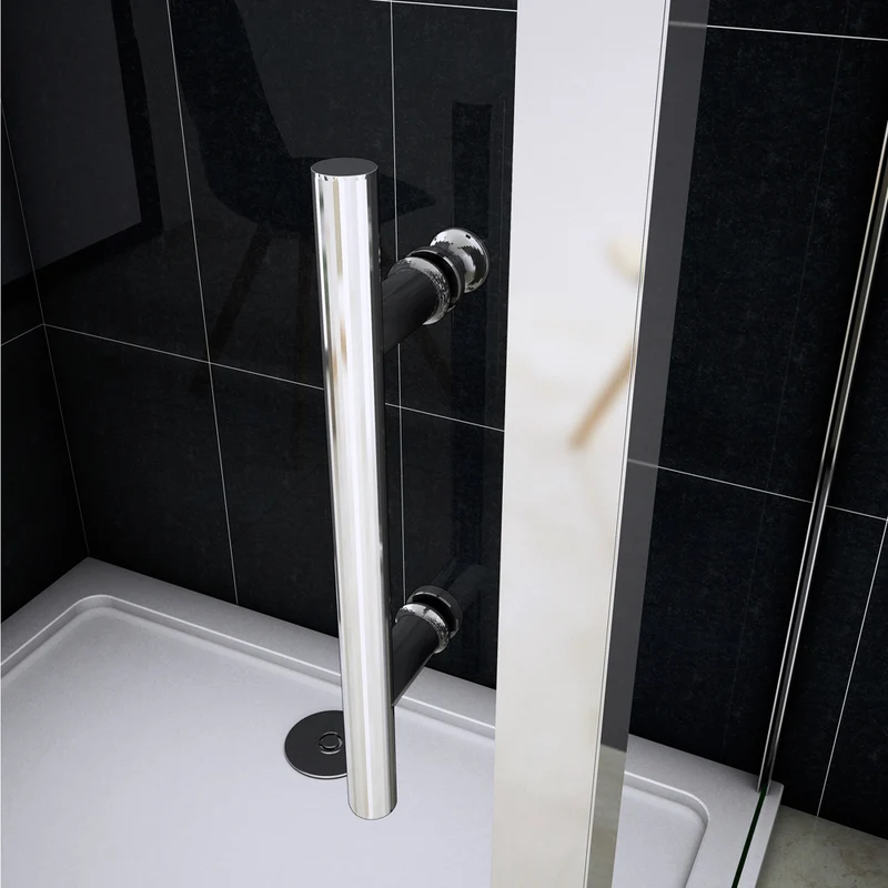 Cabine de douche 100-130 x 70-90 x 190cm porte de douche + paroi latérale