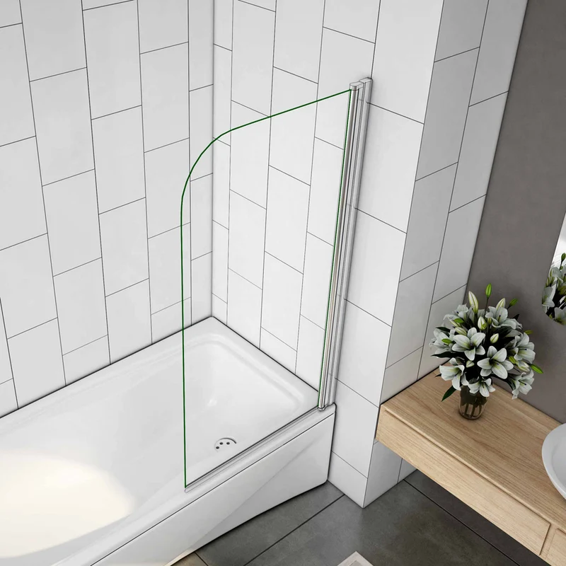 Pare-baignoire 70x130cm Océan écran de baignoire 5mm verre anticalcaire