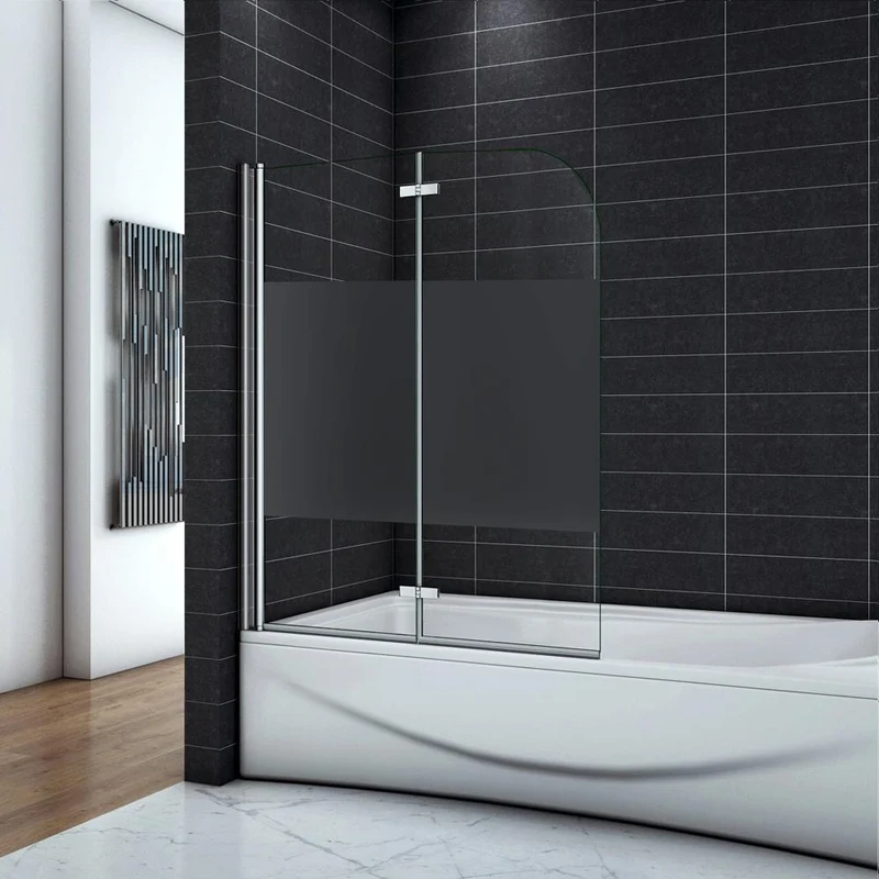 Pare-baignoire 90 / 100 / 120 x140cm Océan écran de baignoire 6mm verre anticalcaire