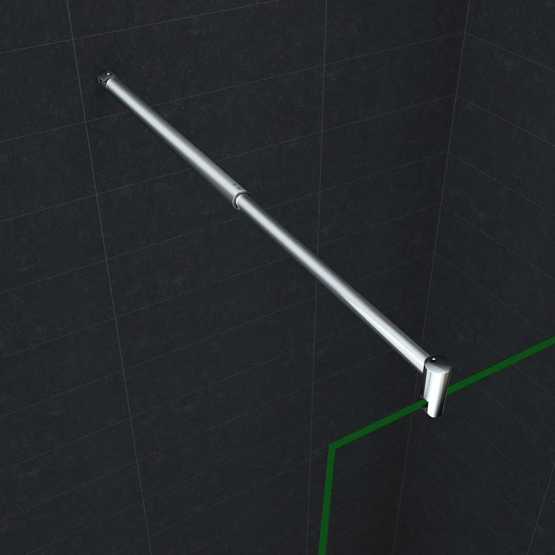 Paroi de douche 50-160 x 200 cm en 8mm verre avec vitrification nano(anticalcaire) livré avec une barre 70-120cm