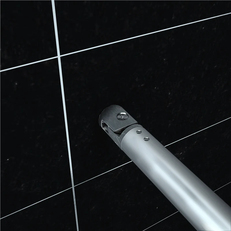 Paroi de douche 50-160 x 200 cm en 8mm verre avec vitrification nano(anticalcaire) livré avec une barre 70-120cm