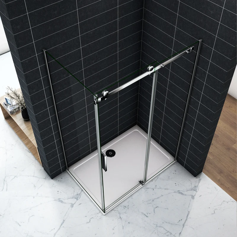 Cabine de douche 100 - 160 x 70 / 80 / 90 / 100 x 195cm en 8mm verre anticalcaire modèle de Baras