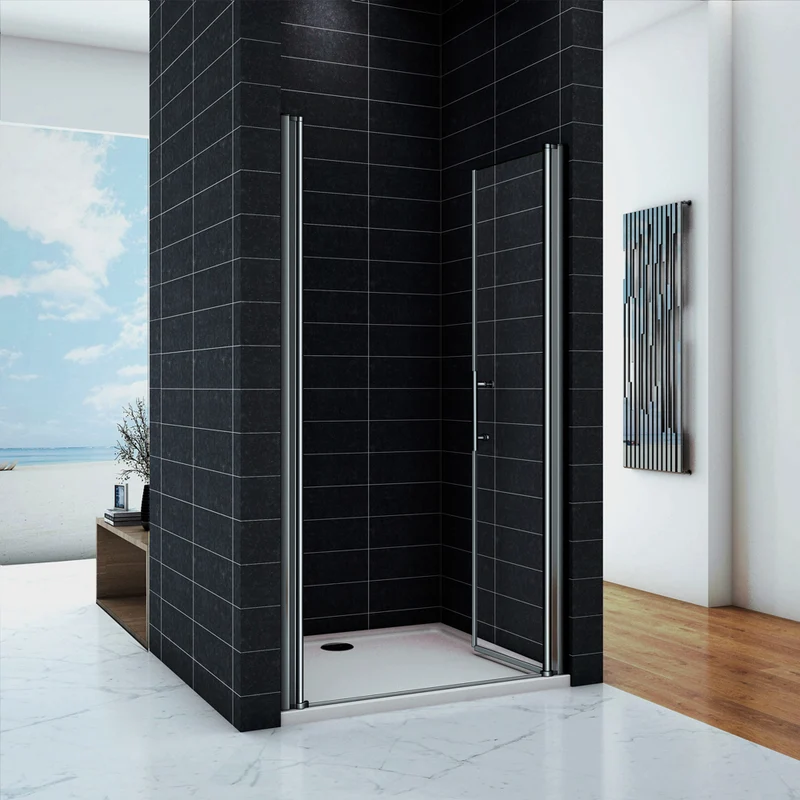 Porte de douche 187 / 197 cm en 6mm verre anticalcaire modèle de Classique