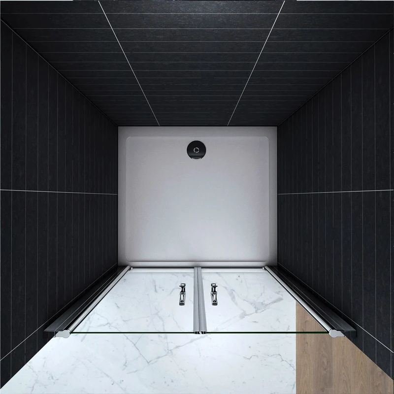 Porte de douche 187 / 197 cm en 6mm verre anticalcaire modèle de Classique