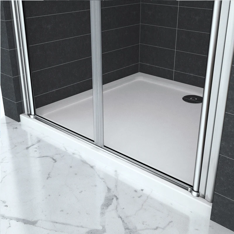 Porte de douche 187 / 197 cm en 6mm verre anticalcaire modèle de Classique