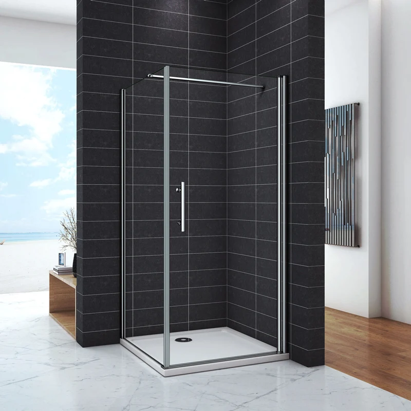 Cabine de douche 187 / 197cm en 6mm verre anticalcaire modèle de Vécoutis