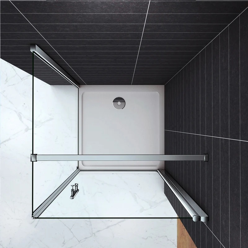 Cabine de douche 187 / 197cm en 6mm verre anticalcaire modèle de Vécoutis