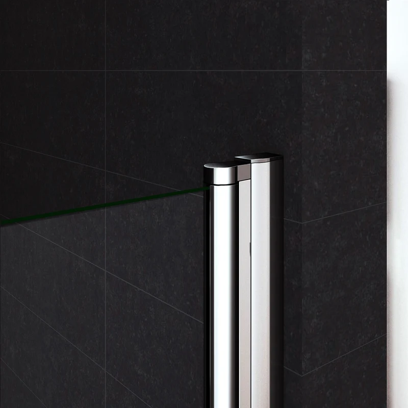 Porte de douche 197cm en 6mm verre anticalcaire porte de douche pivotante modèle d'écouti