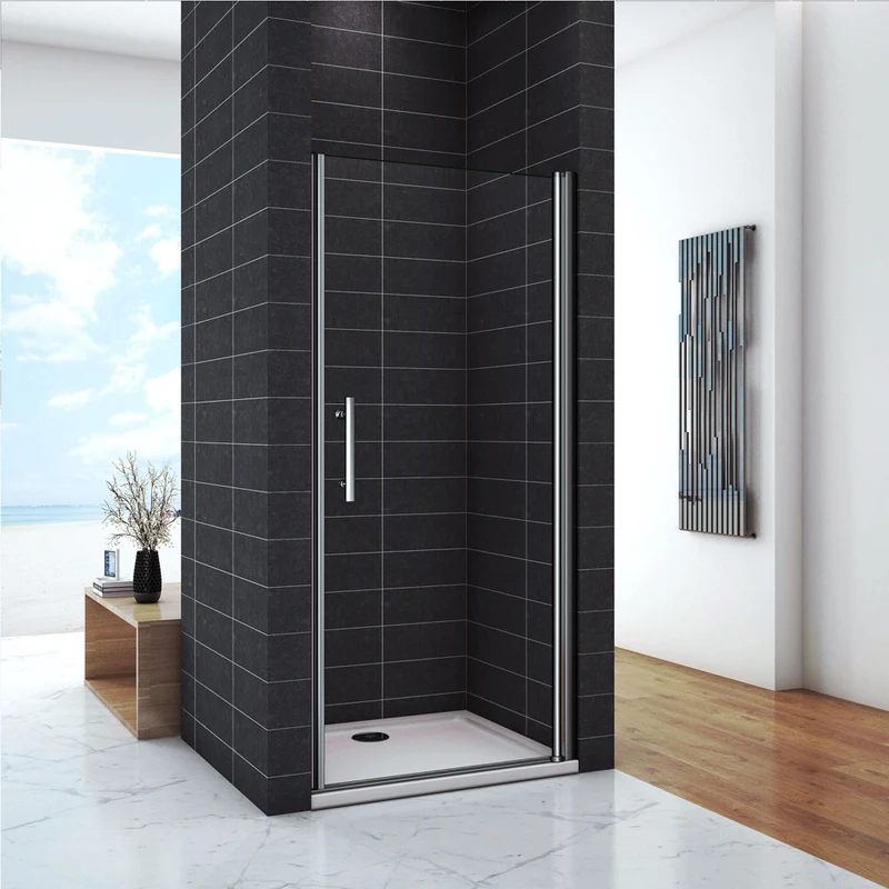 Océan Porte de douche 70 / 76 / 80 / 90 x187cm en 6mm verre anticalcaire insinstallation en niche modèle d'Héci