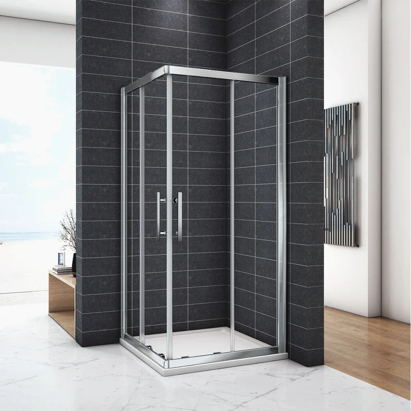 Cabine de douche 185 / 195 cm en 6mm verre securit insinstallation en angle modèle de Cilo