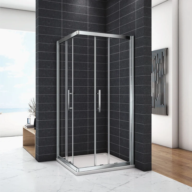 Cabine de douche 185 / 195 cm en 6mm verre securit insinstallation en angle modèle de Cilo