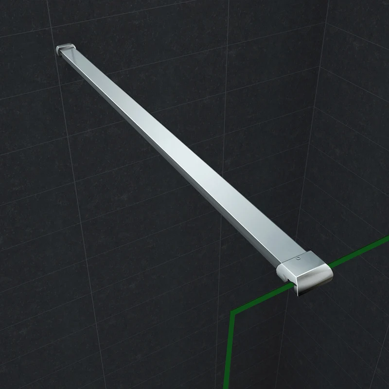 Paroi de douche en 8mm verre avec vitrification nano(anticalcaire) livré avec une barre standard 140cm