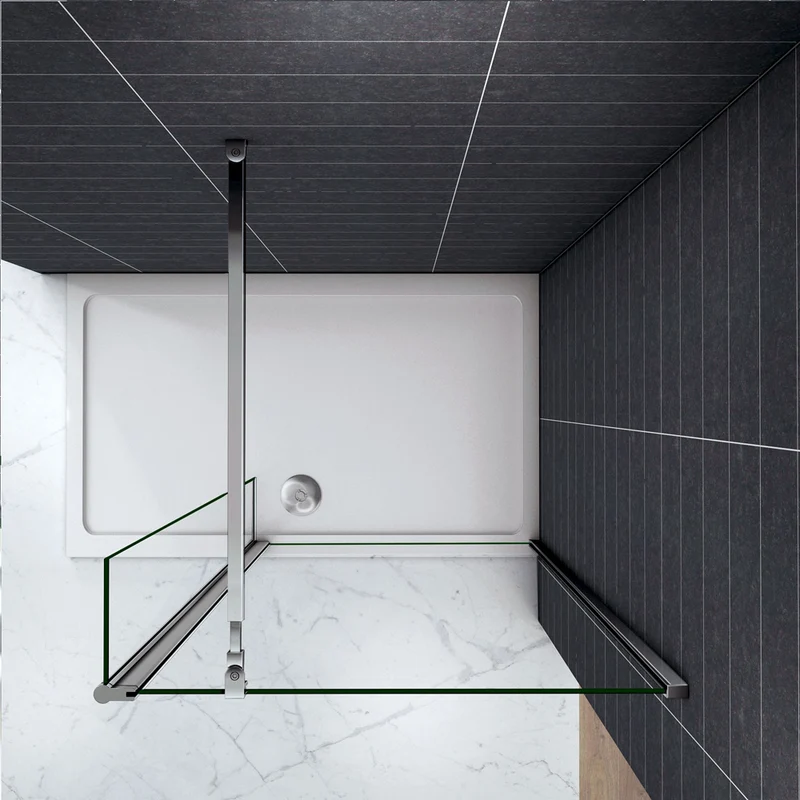 Paroi de douche avec volet pivotant 40x200cm modèle d' Itaroi avec une barre 73-120cm