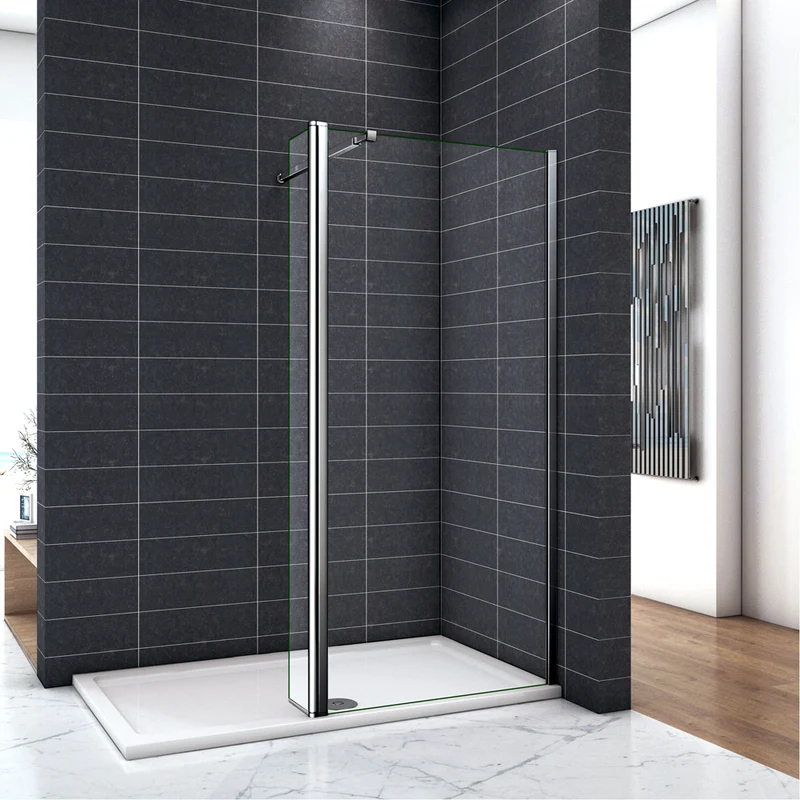 Paroi de douche avec volet pivotant 30x200cm modèle d' Itaroi avec une barre 73-120cm