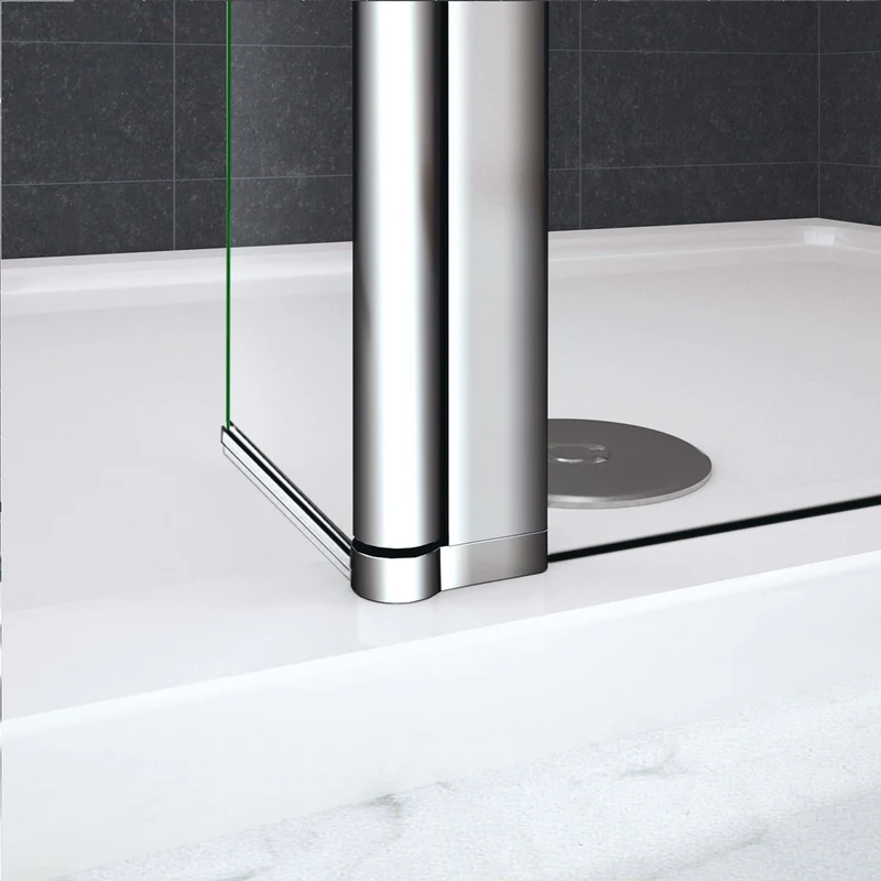 Paroi de douche avec volet pivotant 30x200cm modèle d' Itaroi avec une barre 73-120cm