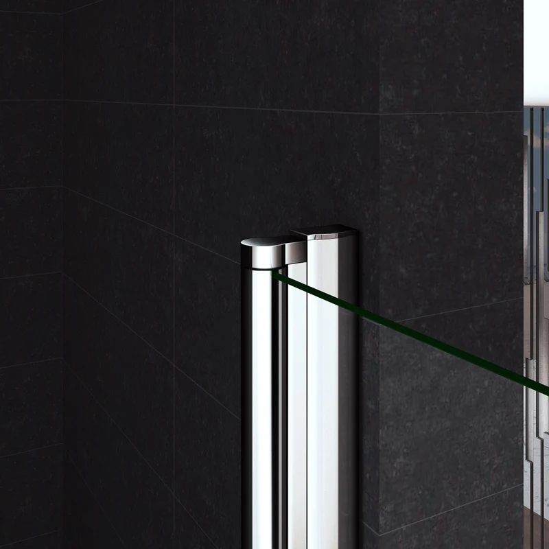 Cabine de douche en 6mm verre anticalcaire insinstallation en angle modèle de double Héci