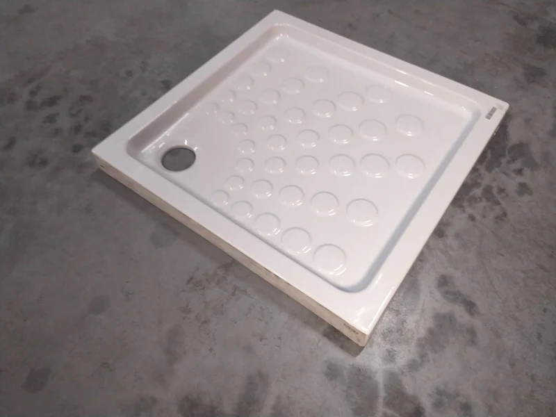 Receveur de douche céramique blanc - 800 x 800 x 75 mm