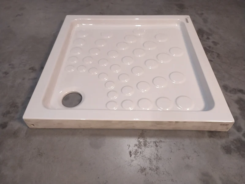 Receveur de douche céramique blanc - 900 x 900 x 75 mm