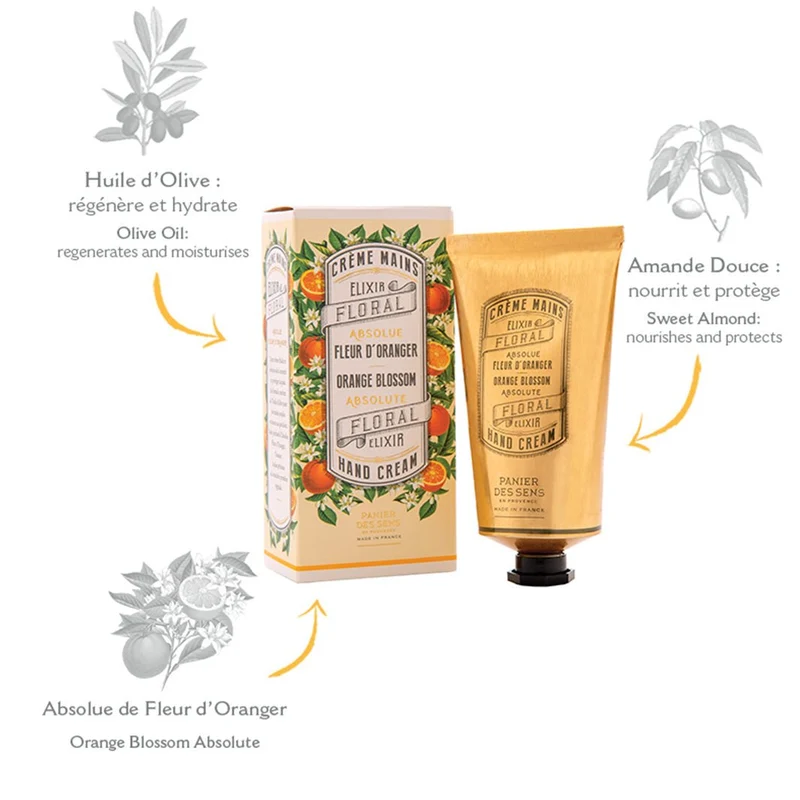 Lot de 4 Crèmes Mains 75ml - Fleur d’Oranger