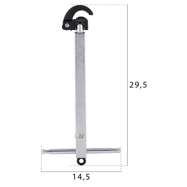 Clé de lavabo à écrou réglable Ø10-32 MM