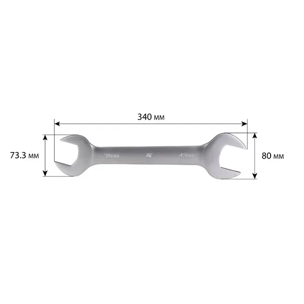 Clé plate double