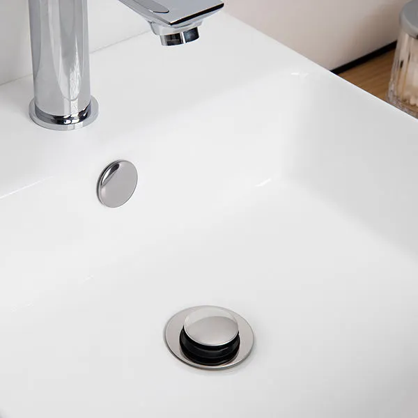 Bonde de lavabo clic clac avec trop plein