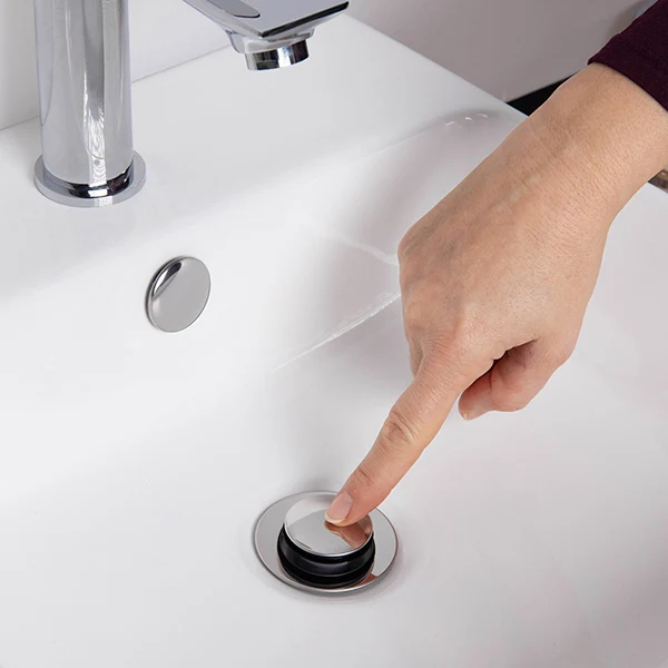 Bonde de lavabo clic clac avec trop plein