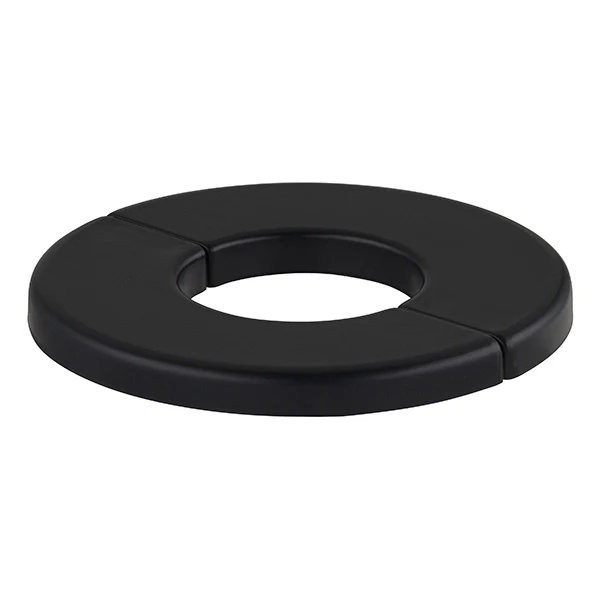 Rosace ronde a agrafes noire (x2)