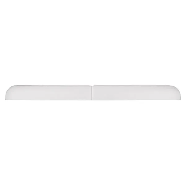 Rosace ronde a agrafes blanc (x2)