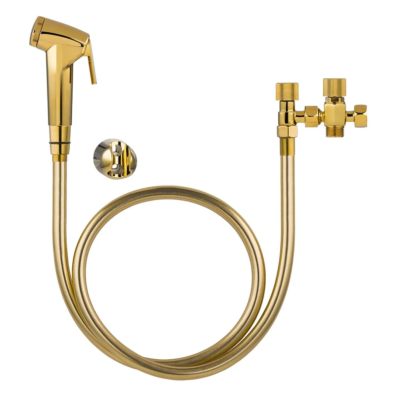 Kit hygiène WC doré