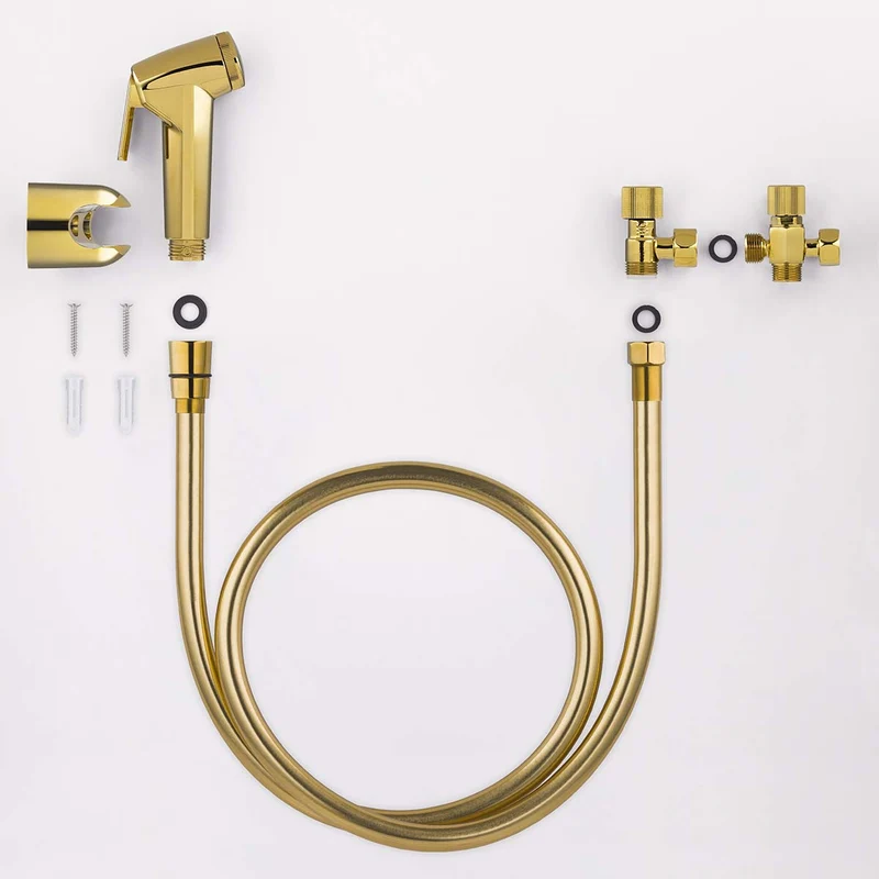 Kit hygiène WC doré