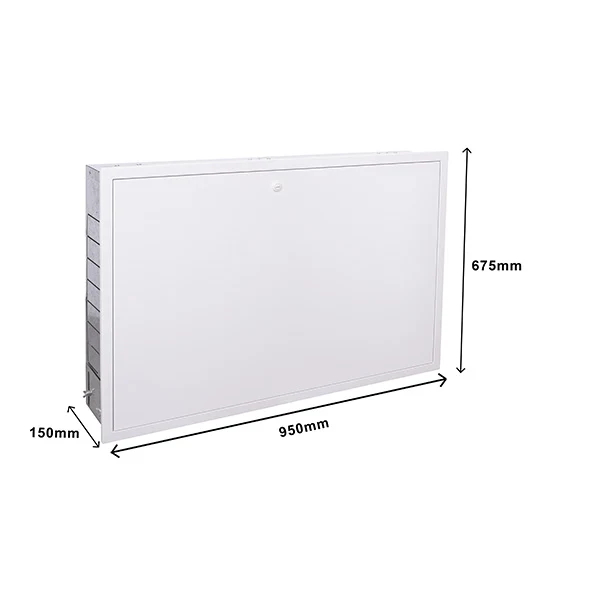 Coffret métal encastrable pour collecteur