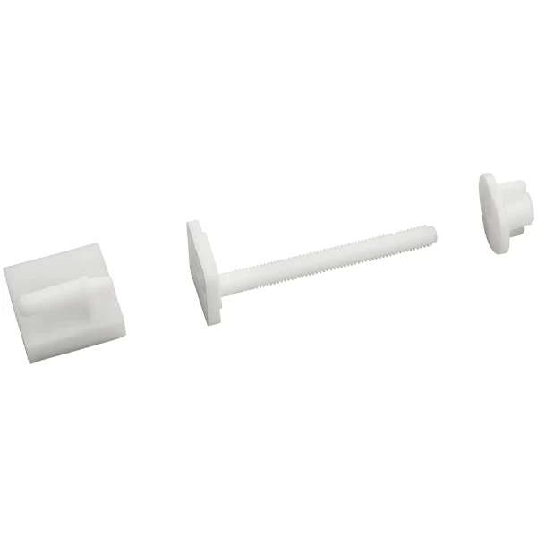 Fixations abattant vis 8x75 mm - tête carrée 27 + glissière x2