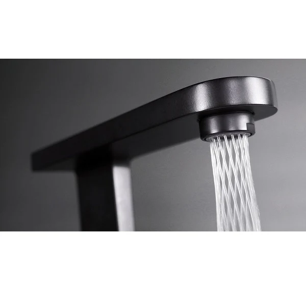 Mitigeur de lavabo noir MERIDA